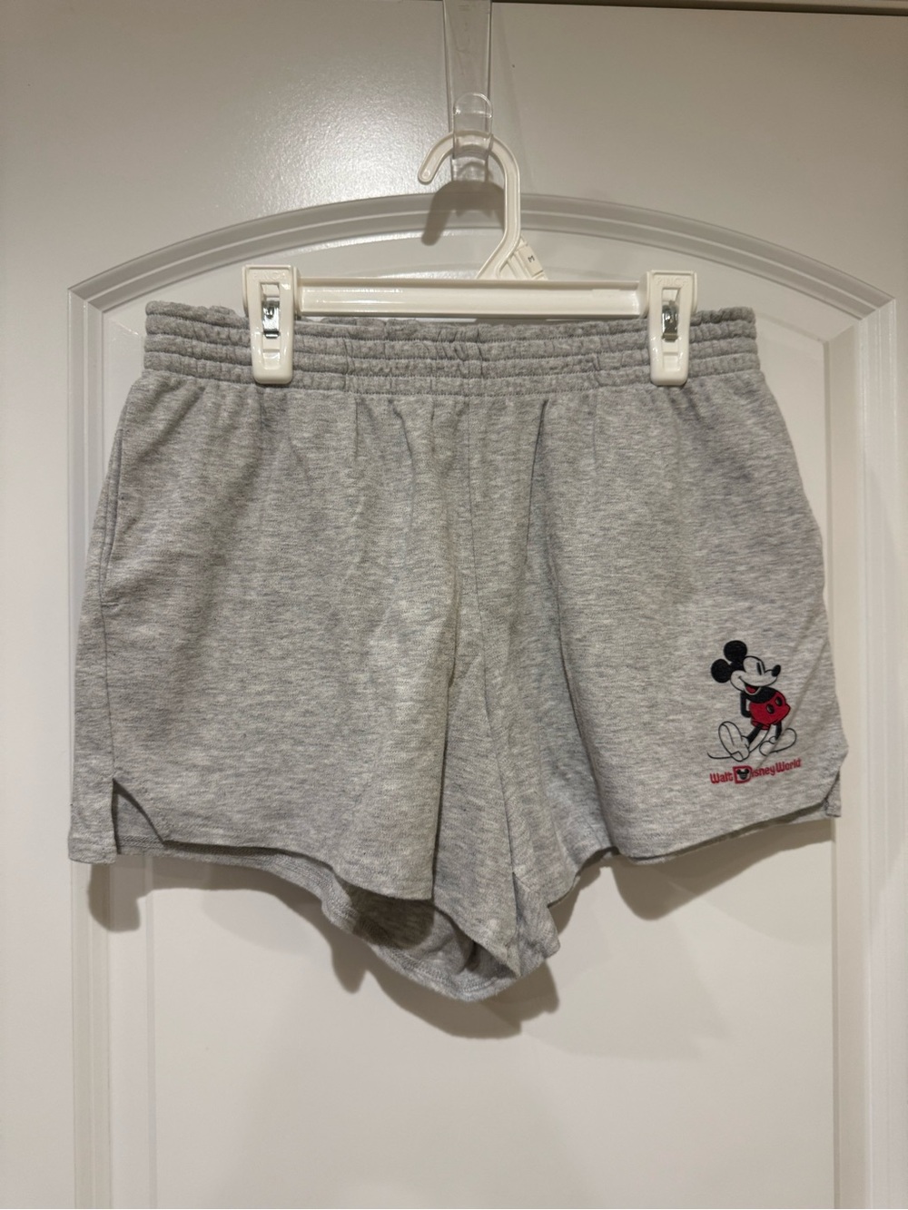 Disney Women's Light Gray Mickey Athletic Shorts